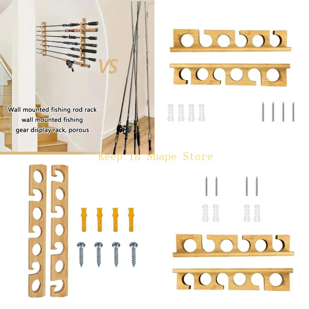 Fishing Rod Rack - U1JC Giá cần câu tường hoặc