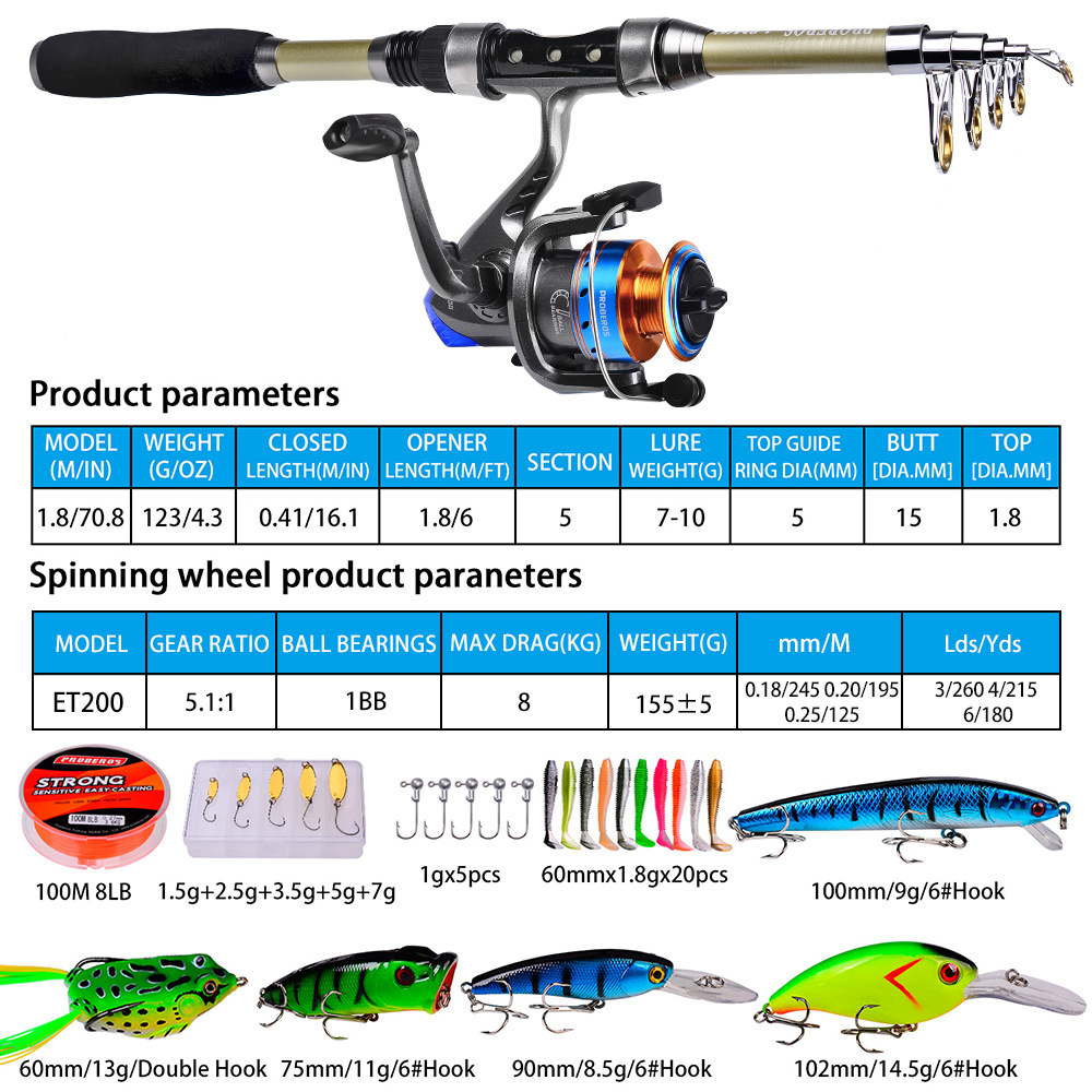 40 piece set of new sea rods,  - đánh giá và giá Fishing Rod Fly