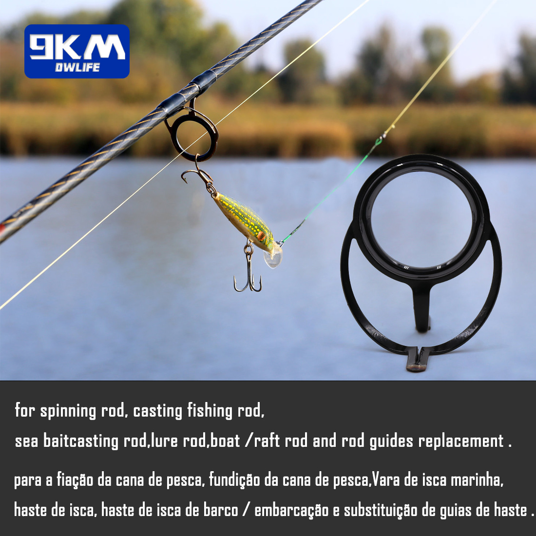 100 Chiếc Cần Câu Cá Bộ Dụng C - đánh giá và giá Fishing Rod Guide Replacement