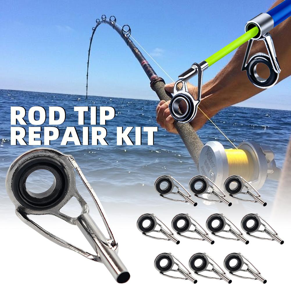 Rod Tip Repair Kit 10pcs Fishi - đánh giá và giá Fishing Rod Guide Replacement