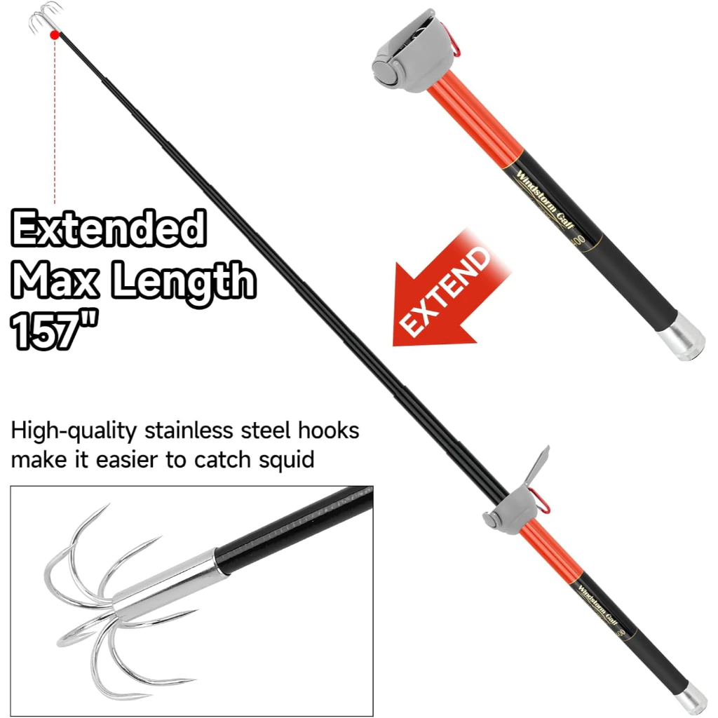 SANLIKE Fishing-Squid Gaff 3M/ - đánh giá và giá Fishing Rod Carbon Fiber