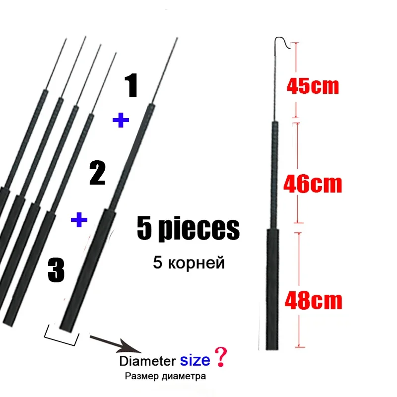 4.1mm-6.4mm 5 pieces Fishing r - đánh giá và giá Fishing Rod Tip Replacement