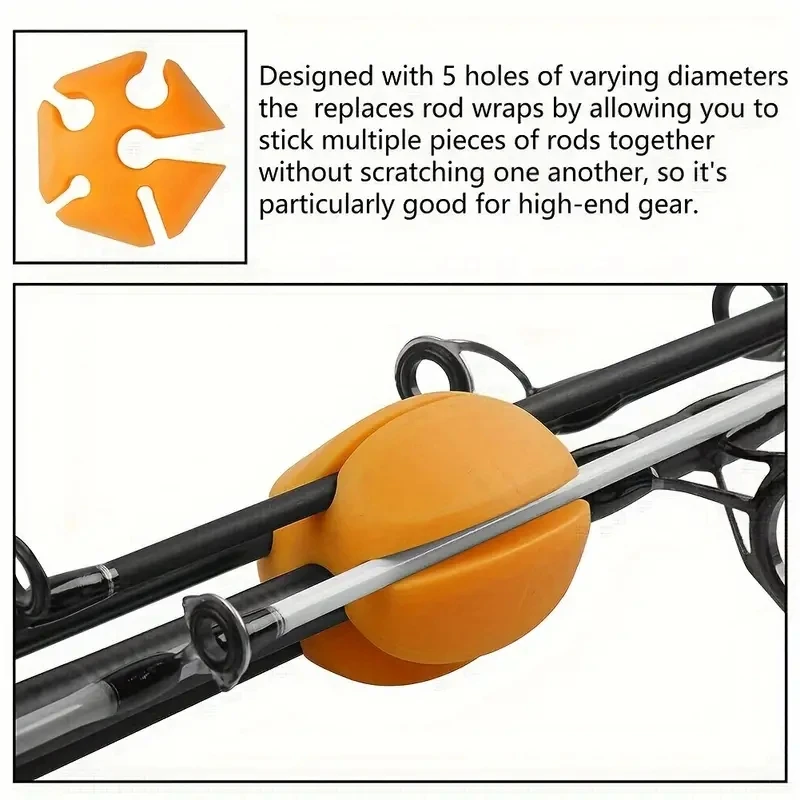 2PCS Rod Ball Retaining Clip R - đánh giá và giá Fishing Rod Case