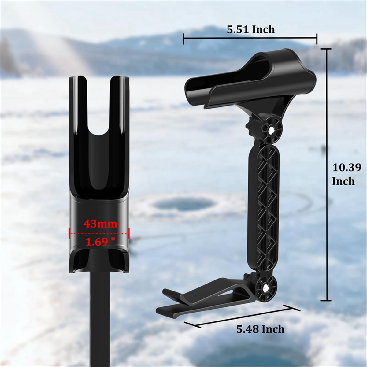 POPULAR-2pcs Adjustable Bucket - đánh giá và giá Fishing Rod Ice