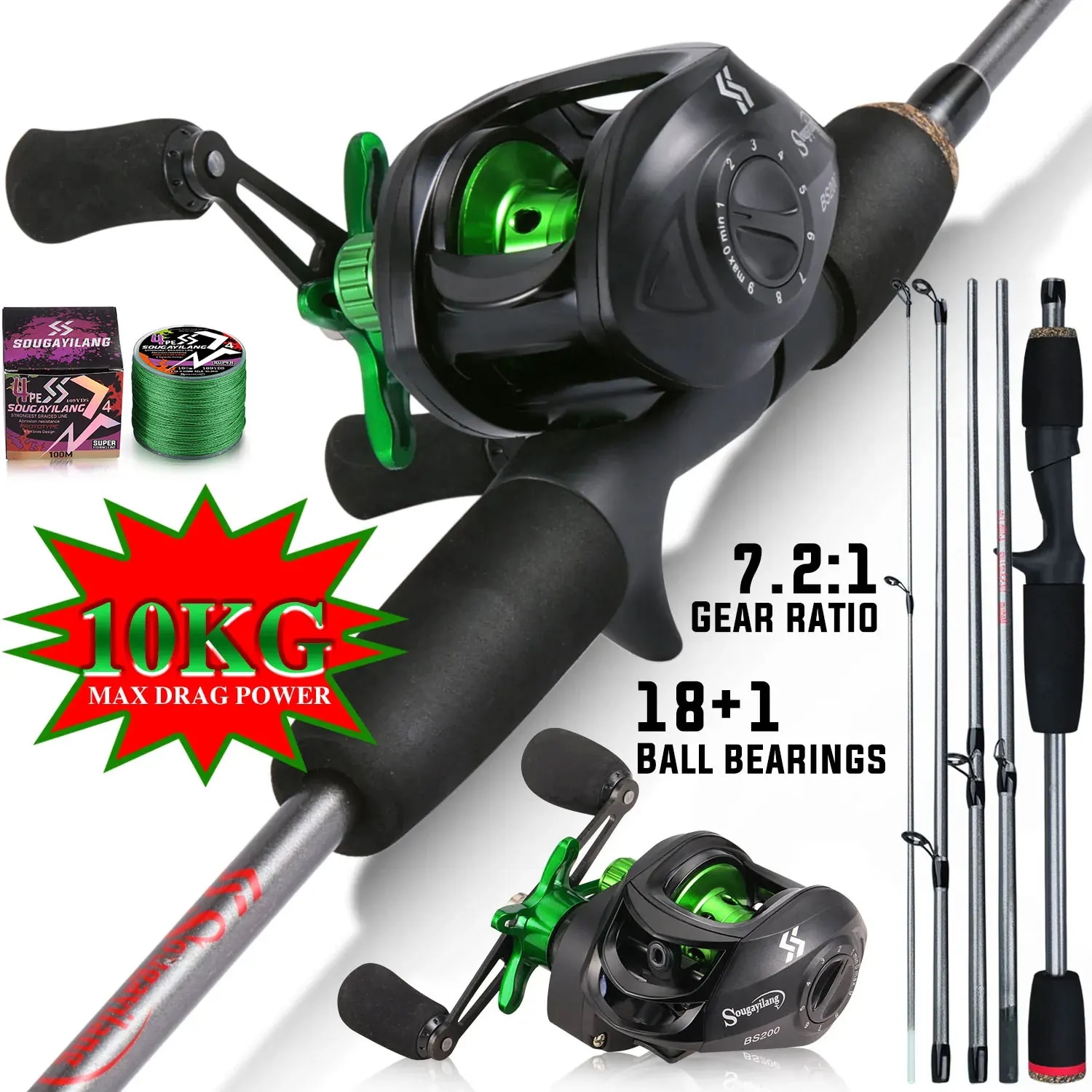 Sougayilang Fishing Rod Combo  - đánh giá và giá Fishing Rod Carbon Fiber
