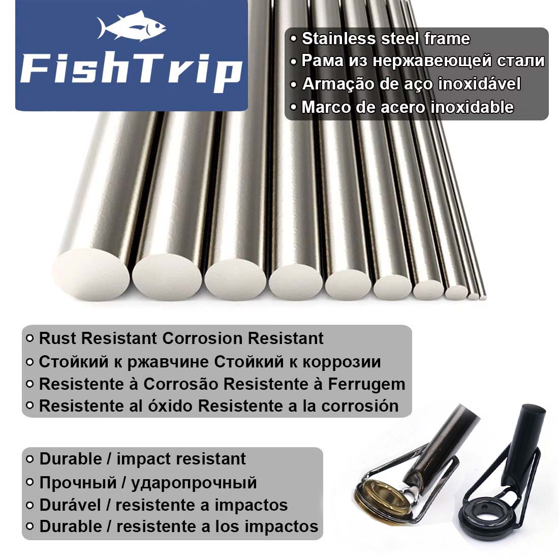 FishTrip Rod Tip Repair Kit 5~ - đánh giá và giá Fishing Rod Tip Replacement