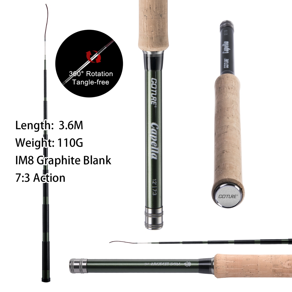Goture Tenkara Fly Fishing Rod - đánh giá và giá Fishing Rod Carbon Fiber