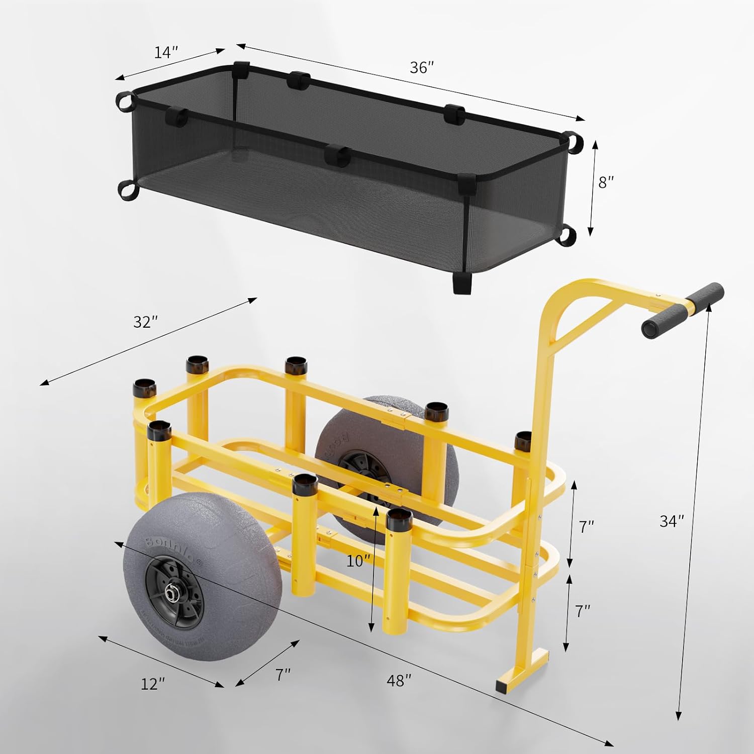 Rolling Fishing Cart Outdoor B - đánh giá và giá Fishing Rod Holder