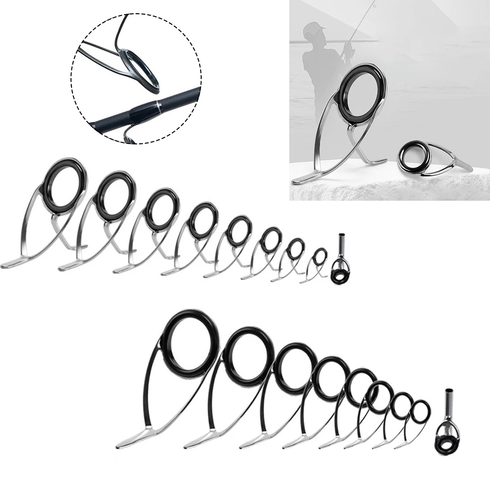 9pcs Fishing Rod Top Ring Tip  - đánh giá và giá Fishing Rod Building Kit