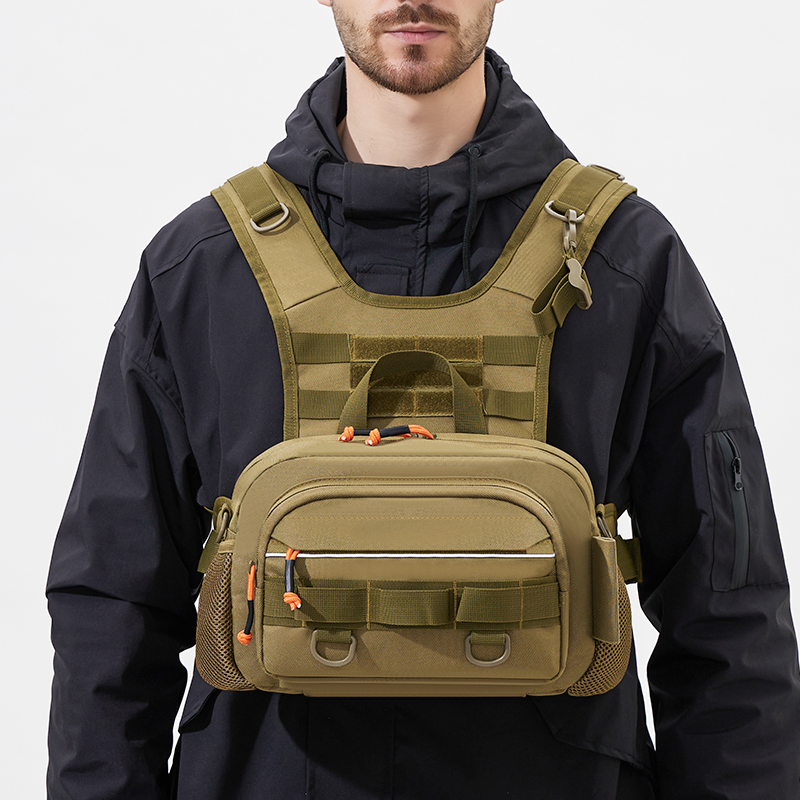 Men Chest Bag Tactical Fishing - đánh giá và giá Fishing Rod Holder